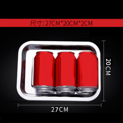 

outdoor camping Barbecue Tray Rectangular Stainless Steel Plate Food Fish Dish BBQ Tool