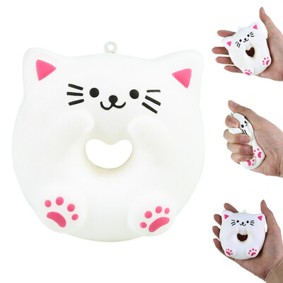 

Gotoamei Lovely Cat Doughnut Cream Scented Slow Rising Stress Adorable Toys