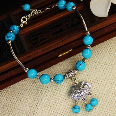 

Fashion anklet original jewelry foot ring long life lock jewelry popular silverware