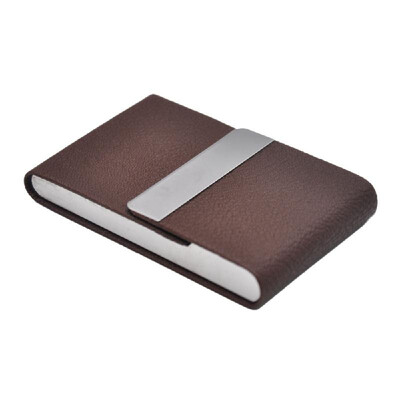 

Leather Metal Classical Tobacco Holder Mini Portable Box Smoking Storage Box Cigarette Container Case