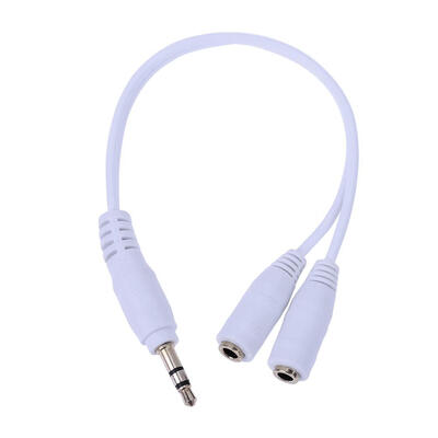 

35mm 1 Male to 2 Female Y Splitter Stereo Extension Audio Cable