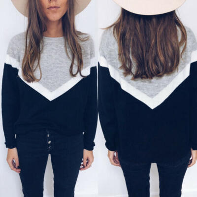 

Women Striped Long Sleeve T Shirt Casual Pullover Long Tops Sweatshirt Blouse