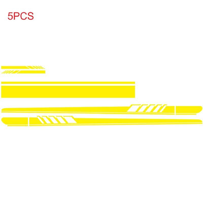

5Pcs Car Side Door Body Hood Rearview Mirror Decal Stripes Sticker Racing Decals
