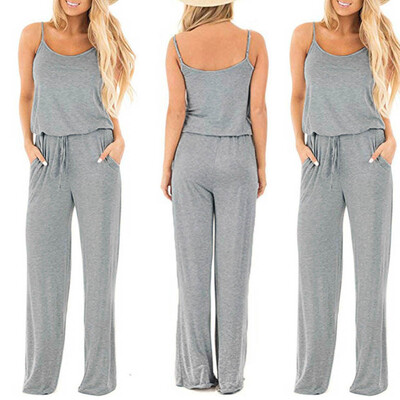

Starmoon Women Sleeveless Jumpsuit Ladies Casual Loose Playsuit Long Trousers