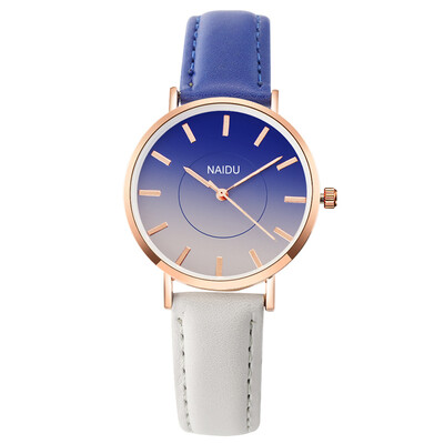 

Fashion Girls Ultra Thin Leather Gradient Watch Reloj De Mujer Famous Designer Watch Women Brand SOXY Sale Item Relogio Feminino
