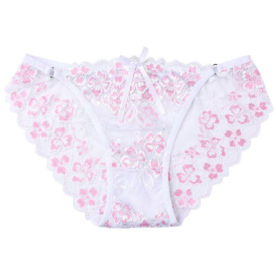 

Toponeto Women Sexy Lace Briefs Panties Two-tone Lingerie Underwear