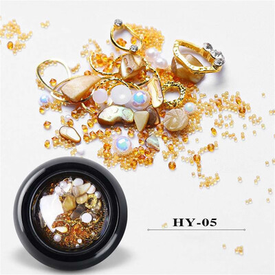 

Toponeto Shining Diamonds Dazzling Marine Style Nail Sticker Sequins Nail Art Decoration