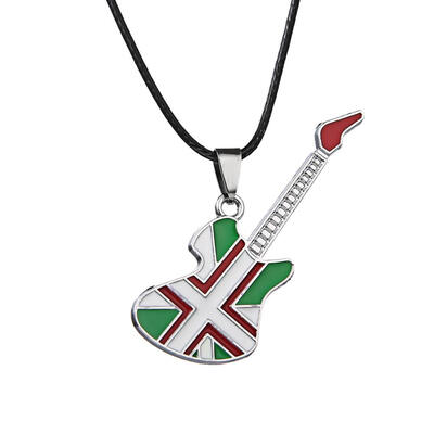 

6 Designs Pendant Chains Gift Accessories Music Jewelry instruments Choker Stainless Steel Guitar Necklaces punk rock Necklace