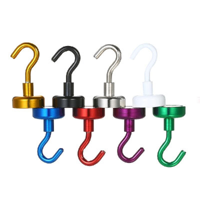 

8pcs Magnetic Hooks Heavy Duty Neodymium Magnet Hook Set of 8pcs Magnetic Single Hook