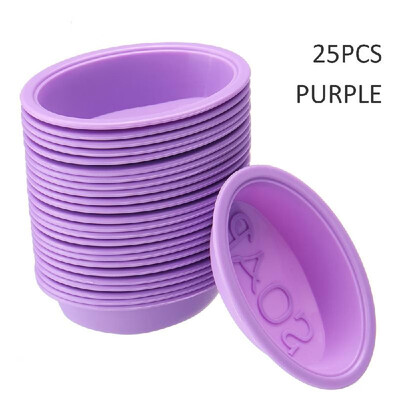 

50Pcs Handmade Silicone Soap Mold DIY Square Oval Making Baking Cupcake Mould