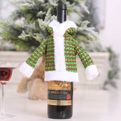 

Christmas Sweater Santa Claus Wine Bottle Cove Red Wine Hat Bottle Decoration