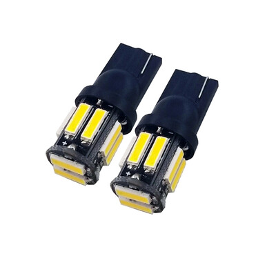 

T10 194 W5W 7020 10SMD 1W Small Power LED Automobile Lamp Ceiling 2PC