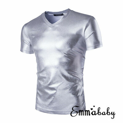 

Fashion Fashion Mens Casual Short Sleeve Shirts Slim Fit Shirt Tops Tees Blouse