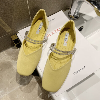 

Single shoe female fairy wind ins tide 2019 new summer fashion Joker net red gentle temperament super fire flat shoes