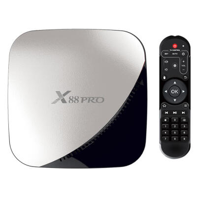 

X88 Pro TV Box 4G32G Android 90 RK3318 Quad-Core 24G5G WIFI Set Top Box