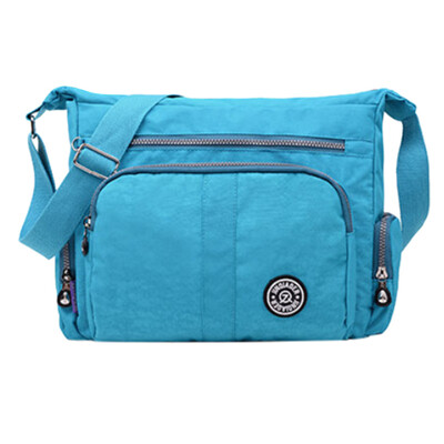 

Tailored Fashion Womens Simple Zipper Large Capacity Nylon Shoulder Bag Messenger Bag
