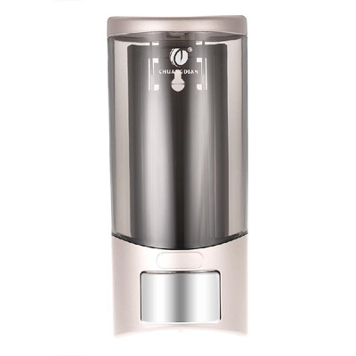 

CHUANGDIAN Wall-mounted Single Bottle Manual Soap Dispenser Shampoo Box Rest Room Washroom Toilet Hand Washing Liquid Shampoo Show