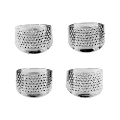 

4pcsbag Finger Protector Silver Ring Thimble Sewing Thimbles Adjustable