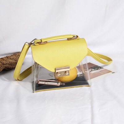 

Tailored Fashion Lady Transparent Jelly Scarf Retro Wild Shoulder Bag Messenger Bag