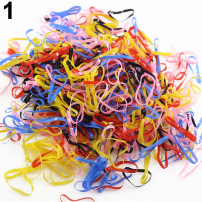 

2000Pcs Mix Color Baby Girl\s TPU Rubber Hair Bands Holders Elastics Tie Gum