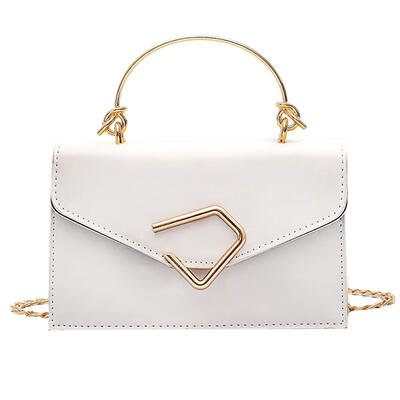 

Solid Color Flap Clutch Women PU Leather Shoulder Crossbody Chain Bags