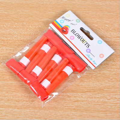 

FUNNYBUNNY Toys Party Pack of 6 Musical Blow Outs Birthday Party Favors New Years Party Noisemakers 6 Party Blowouts Whistles