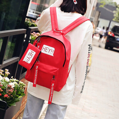 

Tailored Unisex Canvas Letter Backpack Outdoor Travel Backpack Student Bag
