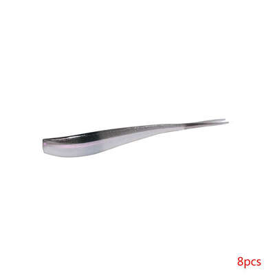 

8PCS 75mm Forked Tail Fishing Lure Plastic PVC Soft Lure Swimbait Artificial Bait for Fisherman