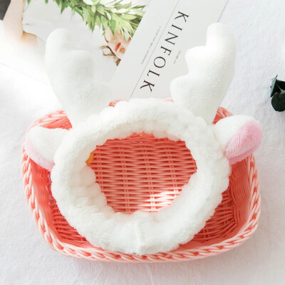 

〖Follure〗Cute Fluffy Velvet Harajuku Hairband Band Hair Antlers Ear Head Lovely Hair Band