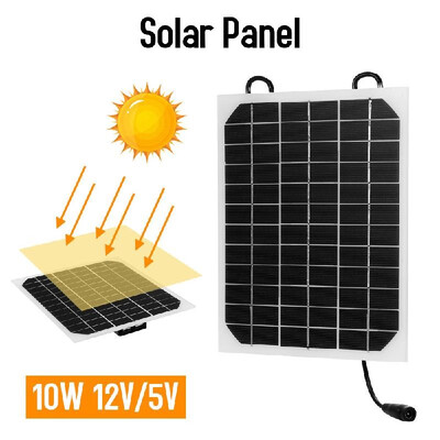

Solar Panel Charger10W 12V5V USB Port
