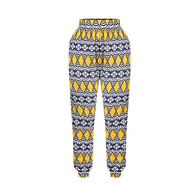 

Women Fashion Elastic High Waist Pants Casual Ethnic Style Printed Trousers New