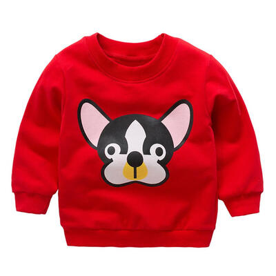 

Boys Casual Baby Sweatshirt Cute Cartoon Animal Loose Cotton Bottoming Tops
