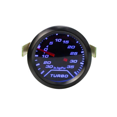 

52mm 12V Blue Light Car Turbo Press Gauge Meter Turbo Boost Gauge Vacuum Meter Auto Vacuum Press Meter