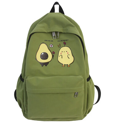 

Middle school schoolbag female Korean high school birthday department junior high school backpack avocado green girl backpack
