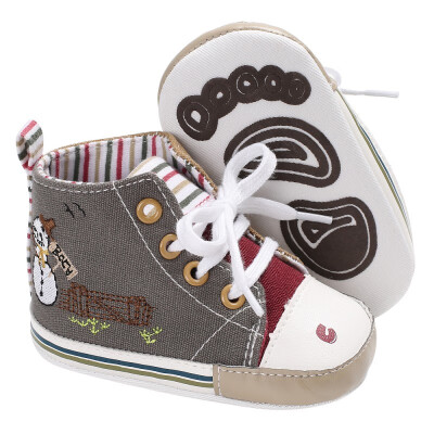 

Baby Shoes Infant Toddler Newborn Boys Kids First Walkers Crib Spring Autumn Soft Soled Lace-Up High Top Sports Sneakers Boots