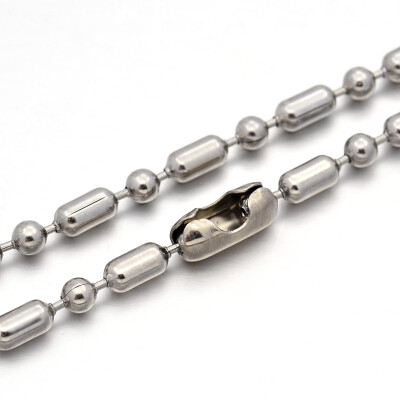 

Environmental Iron Ball Chain Necklace Makings Platinum 177