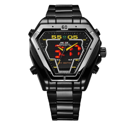 

WEIDE WH1102 Quartz Digital Electronic Watch Dual Time Calendar Month 3ATM Waterproof Timer Business Men Fashion Casual Outdoor Sp