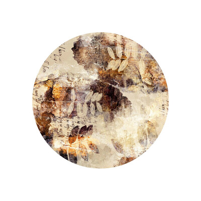 

〖Follure〗3D New Round Flower Print Desktop Floor Door Waterproof Home Decorative Stickers