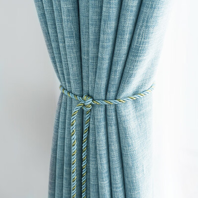 

XINJINGANYIJIA Curtains linen simple bedroom living room Nordic 15525