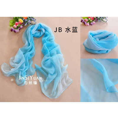 

Summer new chiffon transition color gradient silk scarf gift silk scarf foreign trade silk scarf wholesale