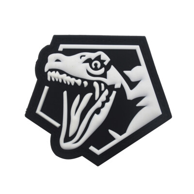 

Gobestart Dinosaur Patch Tactical Luminous Patch Flag Magic Stickers Badge Decoration