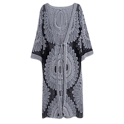 

Toponeto Women Beach Tops Print Swimwear Cardigan Swimsuit Bikini Cover Up