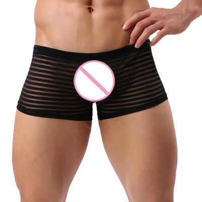 

Tailored Mens New Style Stripe Underwear Soft Breathable Knickers Short Sexy Briefs