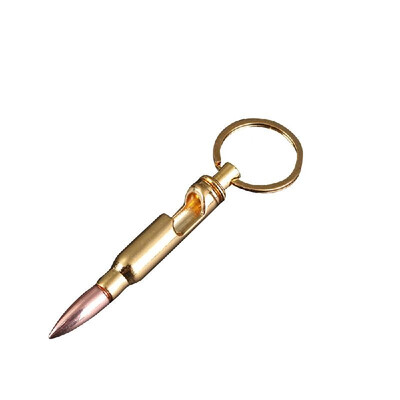 

Factory direct zinc alloy bullet opener key ring pendant bullet model personality key chain wholesale Rose