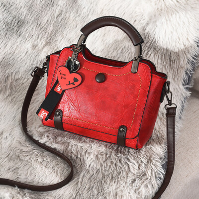 

Bag female new retro small bag Korean version of the simple wild shoulder Messenger bag fashion wild handbag tide