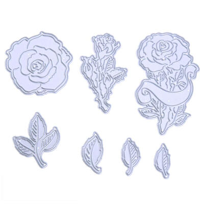 

7pcsSet DIY Creative Rose Embossing Cutting Dies Stencils Craft Decor