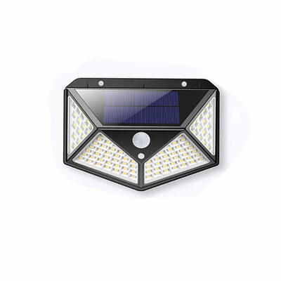 

Oasismall Water Resistant 100-LED Motion Sensor Wall Lamp Solar Powered Waterproof Wall Light