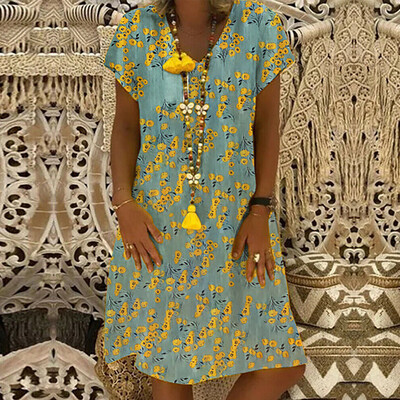 

New Womens Sleeveless Boho Cotton Casual Linen Kaftan Maxi Dress Long Dresses