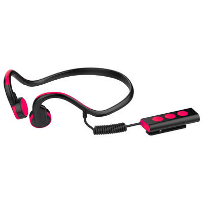 

Collar Clip Bone Conduction Bluetooth Headset Waterproof Stereo Earphone