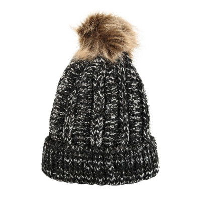 

Tailored New Women Men Winter Knitted Hat Metal Circle Hemming Hat Wool Cap